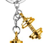 Dumbbell Charms for Backpack Handbags Gym Bag Accessories for Men Women Best Friend Powerlifting Gifts for Friends Trainer