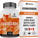 EBYSU Ashwagandha Supplement (Made in Canada) – 120 Capsules – For Daily Relaxation, Restful Sleep, Memory & Mental Clarity – Traditional Ayurvedic Support – Ashwagandha...