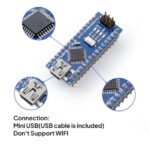 ELEGOO Pre-soldered Nano Board CH 340/ATmega+328P with USB Cable Compatible with Arduino
