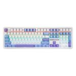 EPOMAKER Aula F108 Wireless Gaming Keyboard with 4000mAh Battery, US Layout Full Size Mechanical Keyboard with 108 Hot-Swappable Keys, RGB, for Mac/PC/Android (White&Blue)