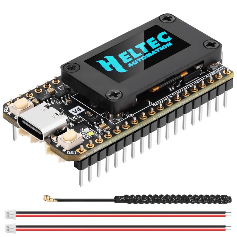 ESP32 LoRa V4 Dev Board Upgraded ESP32-S3 LoRa Module WiFi Bluetooth 2MB PSRAM 16MB Flash Support GPS Solar with 863-928MHz Antenna OLED Display for Arduino Meshtastic LoRaWAN IOT