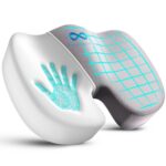 Everlasting Comfort Memory Foam Seat Cushion - Office Chair Cushion for Work, Travel, Car Support Pillow for Driving - Coussin Chaise for Sitting, Portable Lumbar Seat for...