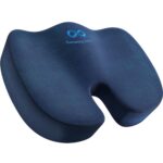 Everlasting Comfort Memory Foam Seat Cushion - Office Chair Cushion for Work, Travel, Car Support Pillow for Driving - Coussin Chaise for Sitting, Portable Lumbar Seat for...