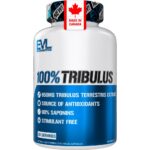 Evlution Nutrition Tribulus Terrestris for Men - Maximum Potency 90% Saponins Pure Tribulus - Stimulant Free Supplement for Men - Vegan & Gluten Free - 60 Servings