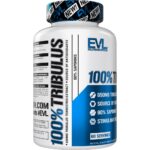 Evlution Nutrition Tribulus Terrestris for Men - Maximum Potency 90% Saponins Pure Tribulus - Stimulant Free Supplement for Men - Vegan & Gluten Free - 60 Servings