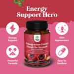 Extra Strength Pomegranate Extract Capsules - Pomegranate Supplement with Superfood Antioxidants & Ellagic Acid - Non-GMO Nitric Oxide Supplement with 5:1 Extract Equivalent to...