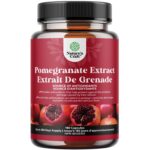 Extra Strength Pomegranate Extract Capsules - Pomegranate Supplement with Superfood Antioxidants & Ellagic Acid - Non-GMO Nitric Oxide Supplement with 5:1 Extract Equivalent to...