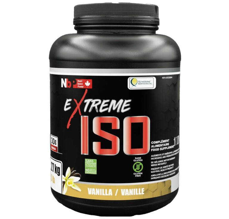 Extreme ISO, 100% whey protein isolate, 5 lb (2.27 kg) no fat low calories protein source for fast recovery and promote muscle growth in a lean body (Vanilla)