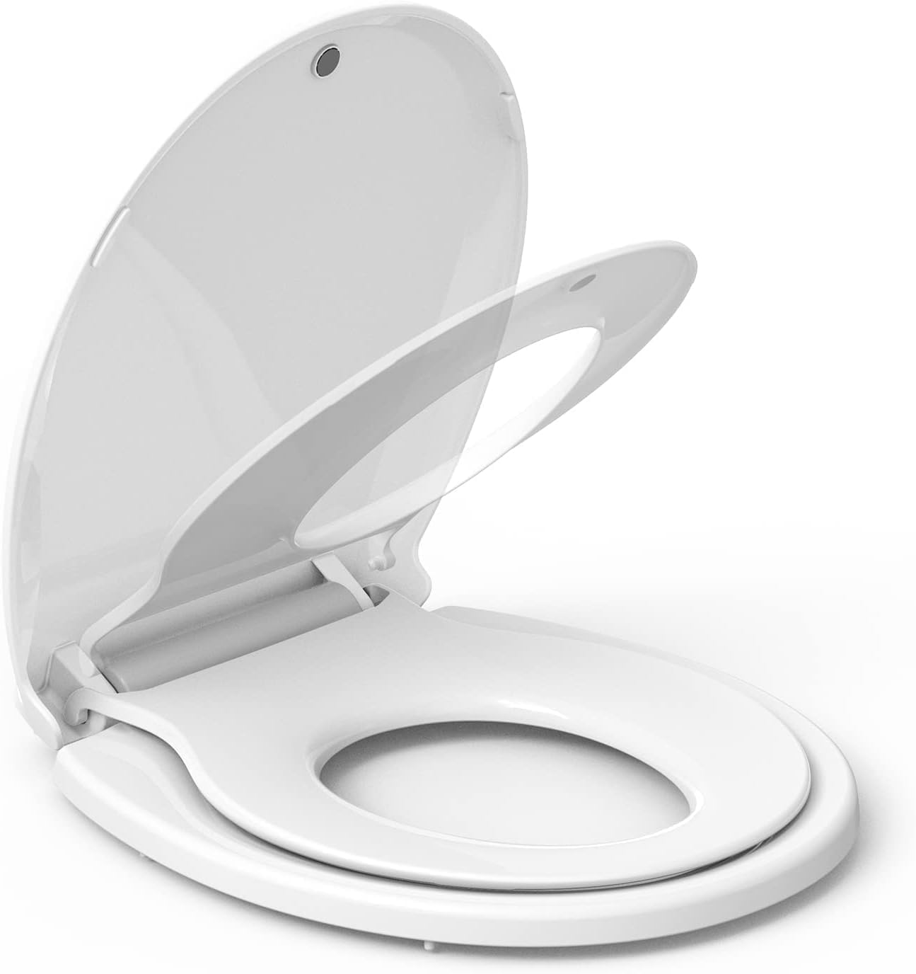 Family Toilet seat, Round Toilet Seat with Toddler Seat Built in, Potty Training Toilet Seat Round Fits Both Adult and Child, with Slow Close and Magnets- Round, Easy to Install... Family Toilet seat, Round Toilet Seat with Toddler Seat Built in, Potty Training Toilet Seat Round Fits Both Adult and Child, with Slow Close and Magnets- Round, Easy to Install...