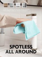 Fantasticlean Microfiber Cleaning Cloth Roll -75 Sheets, Tear Away Microfiber Towels, 30x30cm, Reusable, Washable, Scratch Free, Ultra Absorbent Dish Rags for Car, Home, Garage...