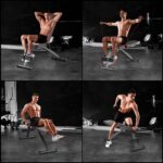 FitinOne Adjustable Weight Bench Workout Bench for Home Gym, 660 lbs Capacity Multi-Functional Folding Exercise Bench for Full Body Incline Decline