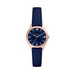 Fossil Women's Gilmore Three-Hand Navy Croco Leather Watch (Model: ES5424)