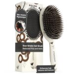 FRAMAR Boar Bristle Hair Brush – Slick Back Hair Brush For Women, Boar Bristle Brush, Slick Back Brush, Hairbrush Women, Brosse a Cheveux, Boar Brush For Volume and Shine –...