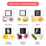 Fullstar Vegetable Chopper & Mandoline Slicer - Julienne Cutter Dicer Grater for Food Veggie Onion Cucumber Tomato Salad Potato Cheese - Kitchen Essentials & Gadgets (Compact...