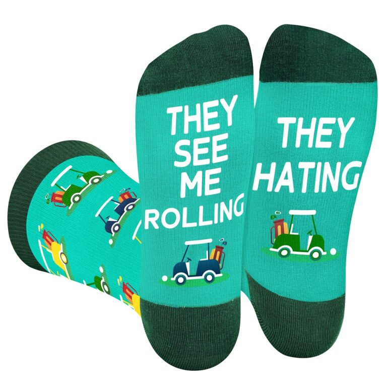 Funny Socks for Men Teens - I’d Rather Be Novelty Funky Socks Fun Gifts - Birthday Christmas Gifts for Men Teen Boys