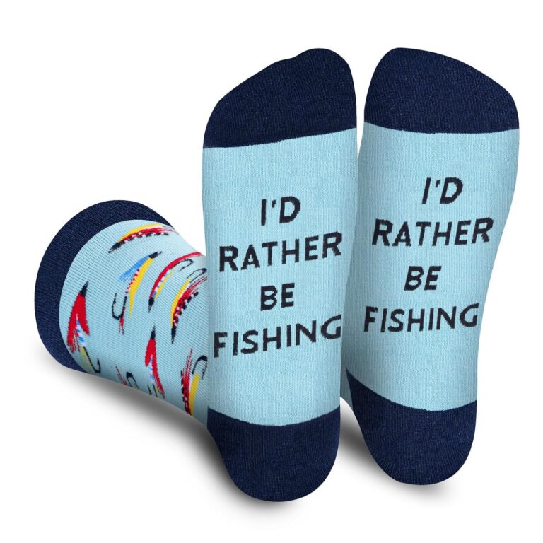 Funny Socks for Men Teens - I’d Rather Be Novelty Funky Socks Fun Gifts - Birthday Christmas Gifts for Men Teen Boys