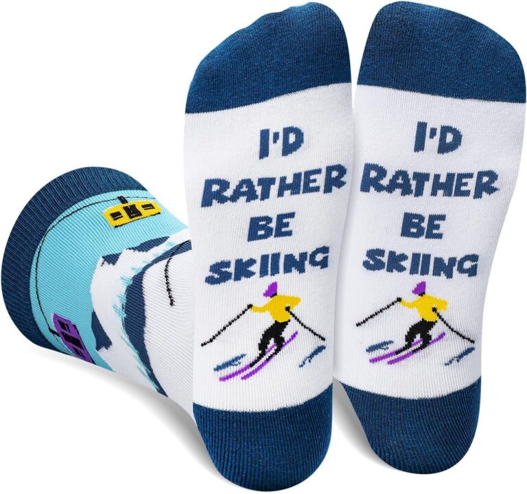 Funny Socks for Men Teens - I’d Rather Be Novelty Funky Socks Fun Gifts - Birthday Christmas Gifts for Men Teen Boys