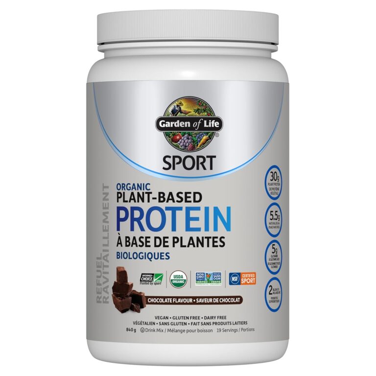 Garden of Life Sport Organic Plant Based Protein, Chocolate, 840gFormulated with pea protein to help your body recover faster, build and repair muscle and fuel your metabolism...
