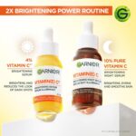 Garnier Vitamin C Serum for Face, With 4% Niacinamide, Salicylic Acid & Melasyl, Brightening, Anti-Dark Spot Serum, For All Skin Types, Even Sensitive, For Dull, Tired Skin, 30mL