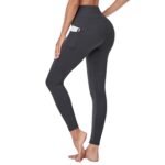 Gayhay Leggings with Pockets for Women - High Waisted Tummy Control Soft Compression Yoga Pants for Workout Running Gym