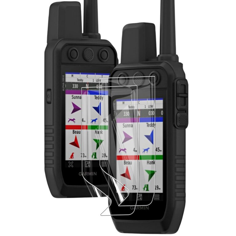 GEJEFA Screen Protector for Garmin Alpha 200/Alpha 200i, 2 Pack Premium High Sensitivity Anti-Glare & Anti-Fingerprint PET Screen Film for Garmin Alpha 200/Alpha 200i