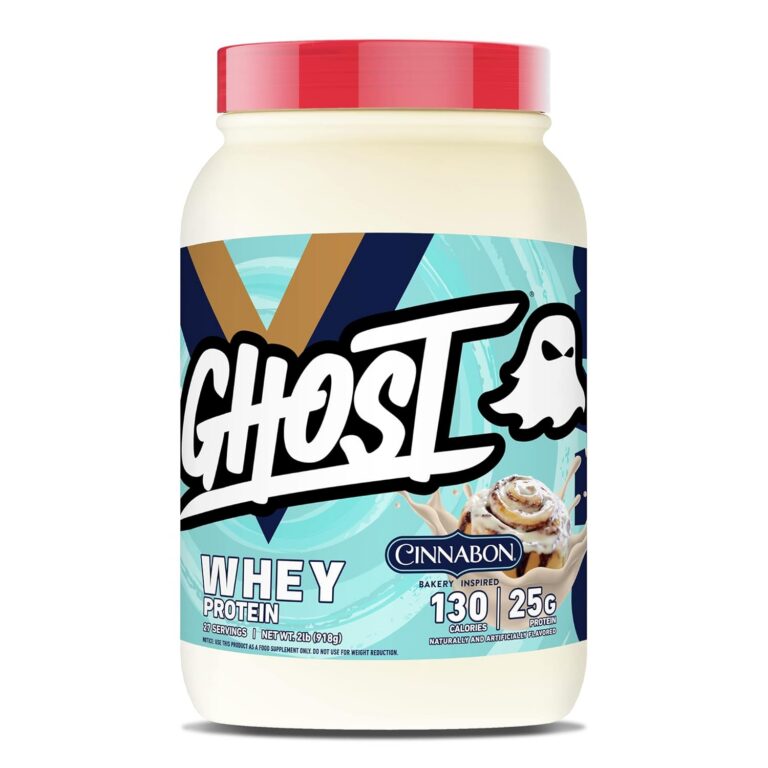 Ghost Whey Protein Powder | 100% Whey Protein Blend with Natural Digestive Enzymes | 25g Protein from Isolate, Concentrate & Hydrolyzed Whey Protein | Soy Free, Gluten Free |...