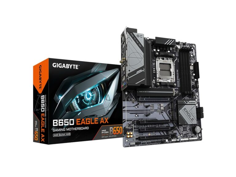 GIGABYTE B650 Eagle AX AM5 LGA 1718 AMD B650 ATX, DDR5 Triple M.2, PCIe 5.0, USB 3.2 Gen2x2 Type-C, AMD Wi-Fi 6E, Realtek GbE LAN