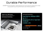 GIGABYTE X870 AORUS Elite WIFI7 ICE AM5 LGA 1718, ATX, DDR5, 4X M.2, PCIe 5.0, USB4, Wi-Fi 7, 2.5GbE LAN, EZ-Latch, Q-Flash