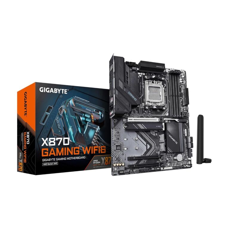 GIGABYTE X870 Gaming WIFI6 AMD AM5 LGA 1718 Motherboard, ATX, DDR5, 3X M.2, PCIe 5.0, USB4, WiFi 6, 2.5GbE LAN, EZ-Latch, 5-Year Warranty