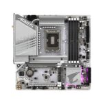 GIGABYTE Z790M AORUS Elite AX ICE LGA 1700 Intel Z790 M-ATX Motherboard with DDR5, Triple M.2, PCIe 5.0, USB 3.2 Gen2X2 Type-C, Intel Wi-Fi 6E, 2.5GbE LAN, Q-Flash Plus,...