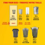 Glad White Garbage Bags - X-Small 15 Litres - Febreze Fresh Clean Scent, 52 Trash Bags, Made in Canada of Global Components