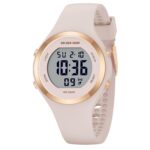 GOLDEN HOUR Waterproof Sport Women's Digital Chronograph Silicone Strap Watch