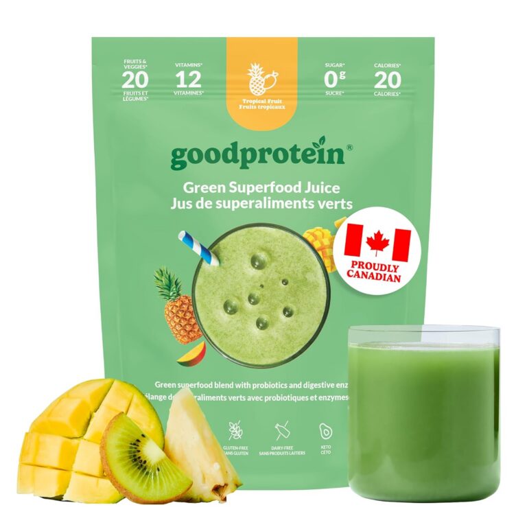 Good Protein Greens Superfood Powder Juice - 100% Natural Digestive Enzyme Greens Powder | Vegan Non-GMO Gluten Free Vitamins Green Powder - Organic Alfalfa Wheat Barley Grass...