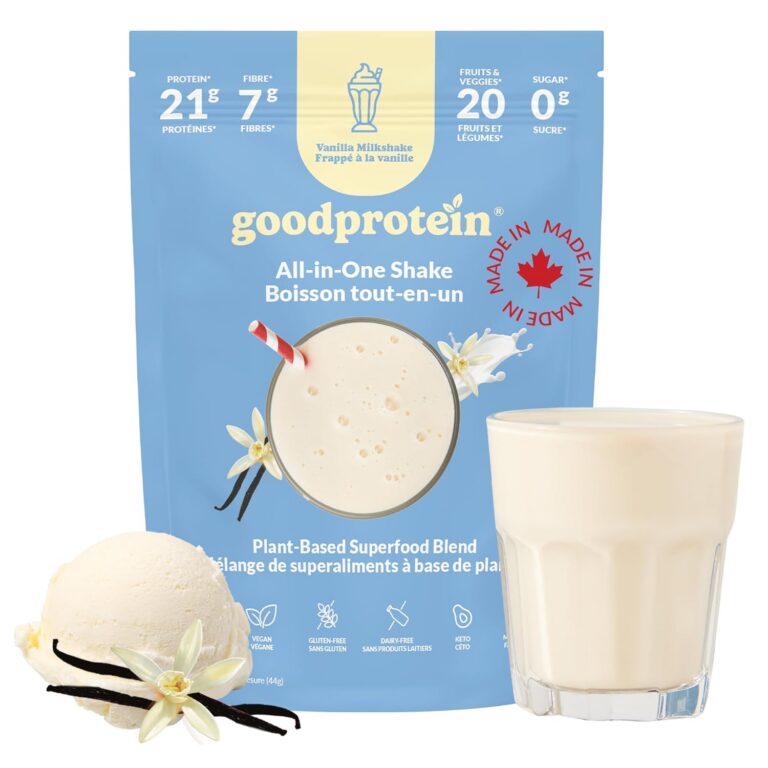 Good Protein Vegan Plant-based Protein Powder 100% Natural, Non-GMO, Dairy-free, Gluten-free, Soy-free, No Added Sugar and Nothing Artificial. Vanilla Milkshake All-in-One Shake...