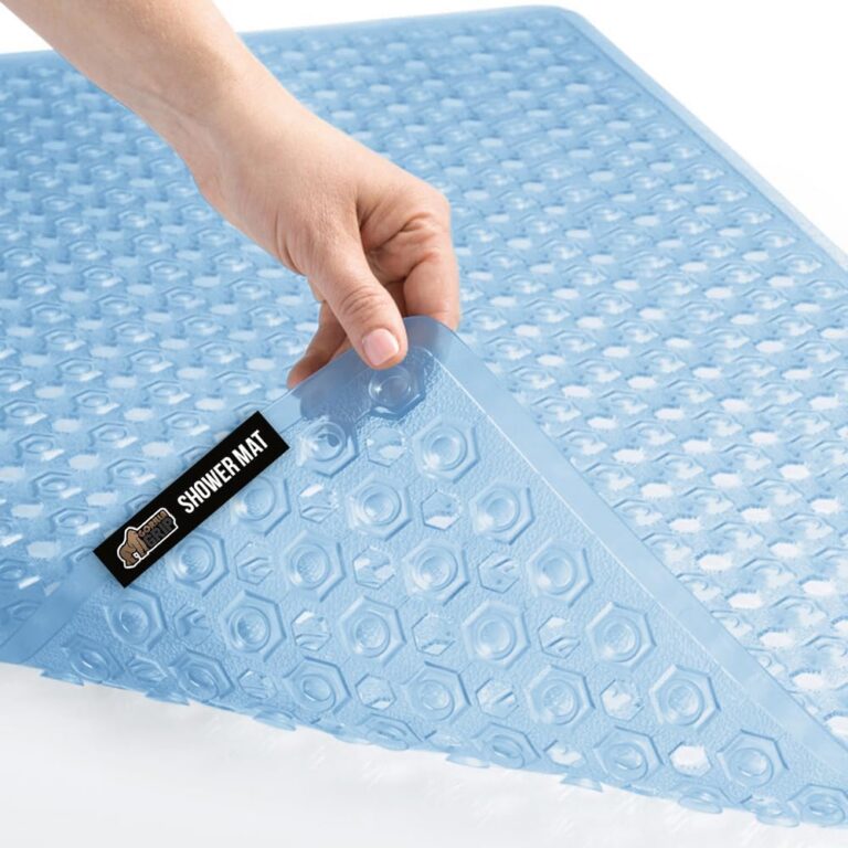GORILLA GRIP Patented Bath Mat for Bathtub and Shower, 89x41cm, Machine Washable Mats with Drain Holes and Suction Cups to Keep Tub Floor Clean, Soft on Feet, Quick Dry,...