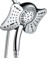 GRICH Shower Head with Handheld Spray Combo: 2 in 1 Rainfall Shower Heads high Pressure & Handheld Shower Head, 9 Spray Modes/Settings Detachable Shower Head with Hose cUPC and...