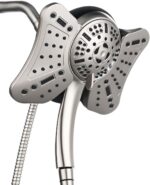 GRICH Shower Head with Handheld Spray Combo: 2 in 1 Rainfall Shower Heads high Pressure & Handheld Shower Head, 9 Spray Modes/Settings Detachable Shower Head with Hose cUPC and...
