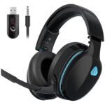 Gtheos 2.4GHz Wireless Gaming Headset for PS5, PS4 Fortnite & Call of Duty/FPS Gamers, PC, Nintendo Switch, Bluetooth 5.3 Gaming Headphones with Noise Canceling Mic, Stereo...