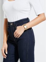 Guess Ladies Gold Tone Analog Watch
