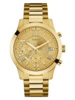 Guess Stainless Steel Gunmetal Chronograph Bracelet Watch