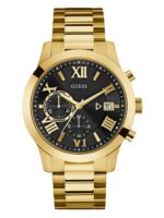 Guess Stainless Steel Gunmetal Chronograph Bracelet Watch