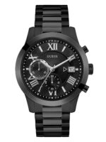 Guess Stainless Steel Gunmetal Chronograph Bracelet Watch