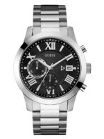 Guess Stainless Steel Gunmetal Chronograph Bracelet Watch