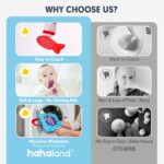 hahaland Montessori Toys for 1 Year Old - Toddler Toys for 1 2 Year Old Boys Girls Toy, Montessori Educational Baby Toy 6-12-18 Months, 10 in 1 Fishing Game with Baby Stacking Cups