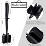 Hamburger Meat Chopper, VAVOLO High-Temp Heat-Resistant Ground Meat Masher, Versatile Nylon Non-Stick Ground Beef Masher with 5-Blade Head, Kitchen Gadgets, Dishwasher Safe(Black)