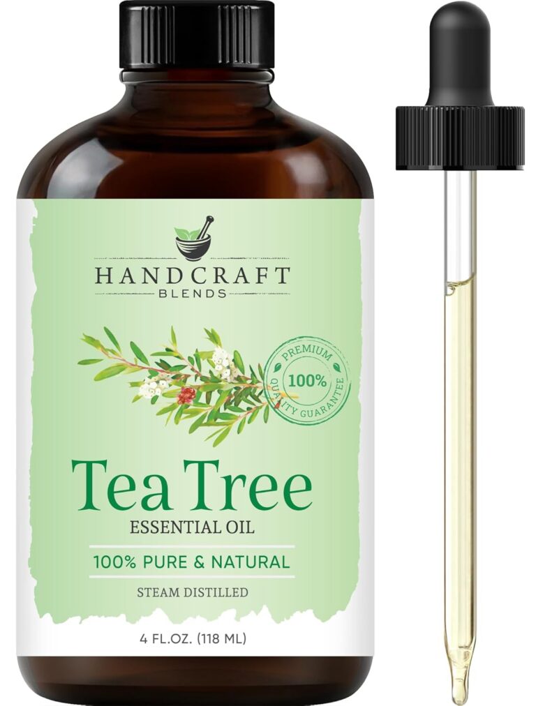 Handcraft Blends Tea Tree Essential Oil - Huge 118 ml - 100% Pure and Natural - Premium Grade with Glass Dropper