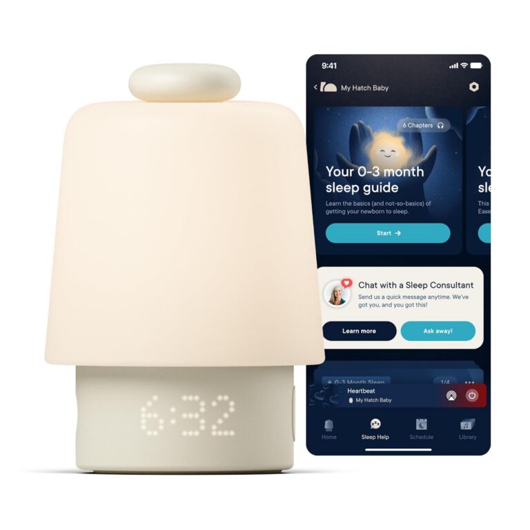 Hatch Baby Sound Machine, Night Light | Hatch Baby Model | Sleep Support | Registry Essential, Routine Builder, Time-to-Rise Alarm Clock, White Noise, Nursery Stories, Toddler...