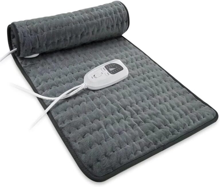 Heating Pad Electric Heat Pad, Hot Heated Pad,Moist Heat Heating Pad Moist and Dry Heat,Multiple Temp and Timer Settings (Gray green, 24"X12")