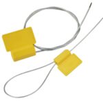 HF/UHF NFC RFID Metal Seal Tags Security Numbered Zip Ties Seals Eletronic Writable NFC Metal Cable Tie Tags for Shipping Truck Trailer Container (HF RFID Seals, 50pcs)