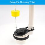 Hibbent 2 Pack 2-Inch Toilet Flapper Replacement Compatible with American Standard 7381129-200.0070A Universal Flapper and Chain with Float, 2-Inch Flush Valves Water Saving,...